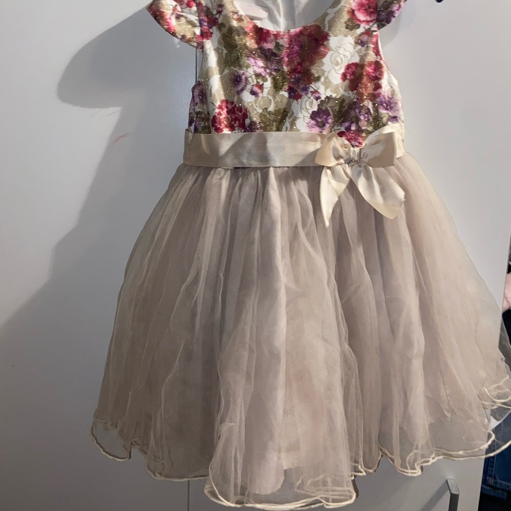 Formal puffy floral dress